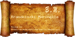 Brandeiszki Marinella névjegykártya