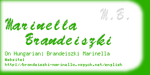 marinella brandeiszki business card